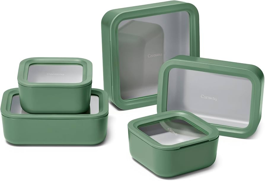 Caraway 13-Piece Glass Food Storage Container Set | Amazon (US)