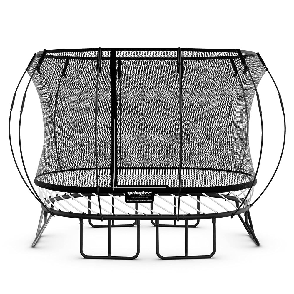 Springfree Outdoor Compact Oval Trampoline with FlexiNet Enclosure and Soft Edge Jumping Mat | Amazon (US)
