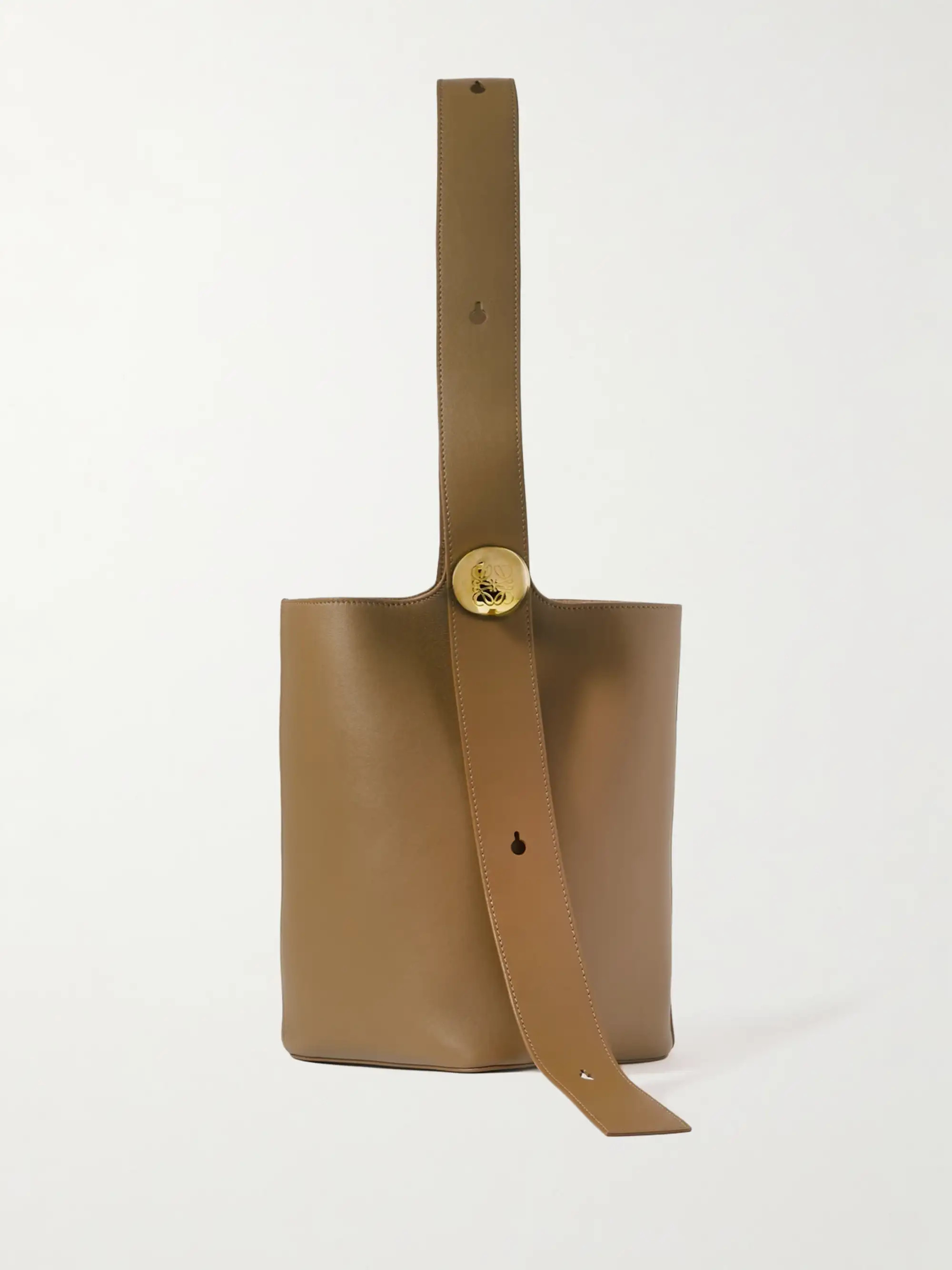 Pebble embellished leather bucket bag | NET-A-PORTER (US)