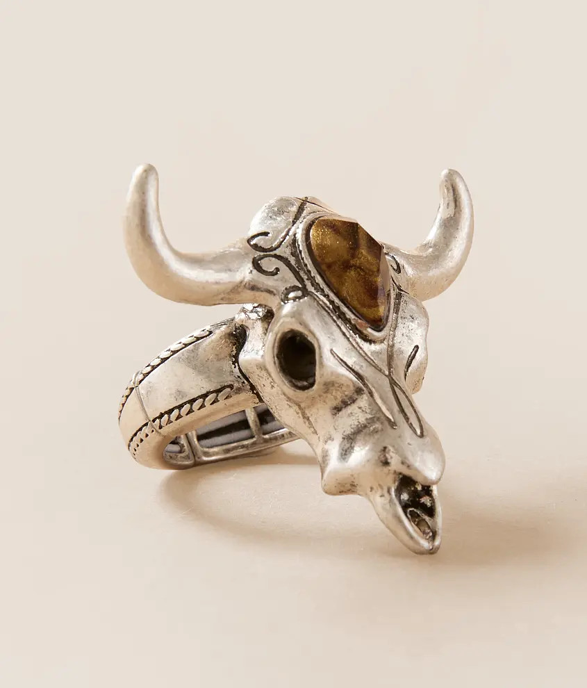 Bull Head Stretch Ring | Buckle