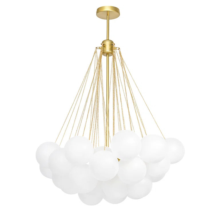 Dharmendr 3 - Light Glass Globe Bubble Chandelier | Wayfair North America