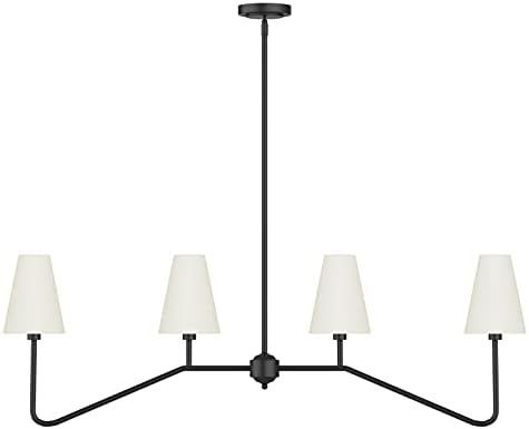 Electro bp;47"W 4-Light Linear Kitchen Island Lighting Fixture Classic Chandeliers Polished Gold ... | Amazon (US)