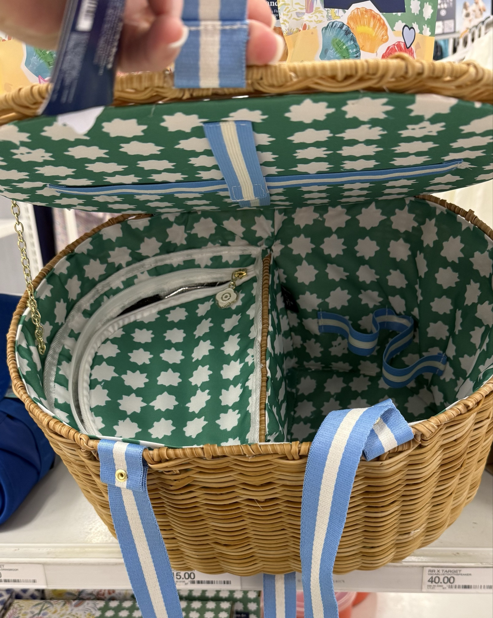 I know I’m a little late to the Roller Rabbit x Target drop, but I spotted some really cute pieces in store and had to share.

My picks:
• The blue fringe canvas tote (so cute for summer)
• The woven picnic basket
• The reversible picnic blanket

Her picks:
• The lobster print dress
• The heart trucker hat
• The BYOMA skincare set
• The Poppi Shirley Temple collab

Most of this collection is already sold out online, but I’m linking what I can find and sharing in case you spot it in store.

This collab is honestly such a fun mix of beachy, preppy, and colorful.

#LTKU #LTKSeasonal #LTKHome