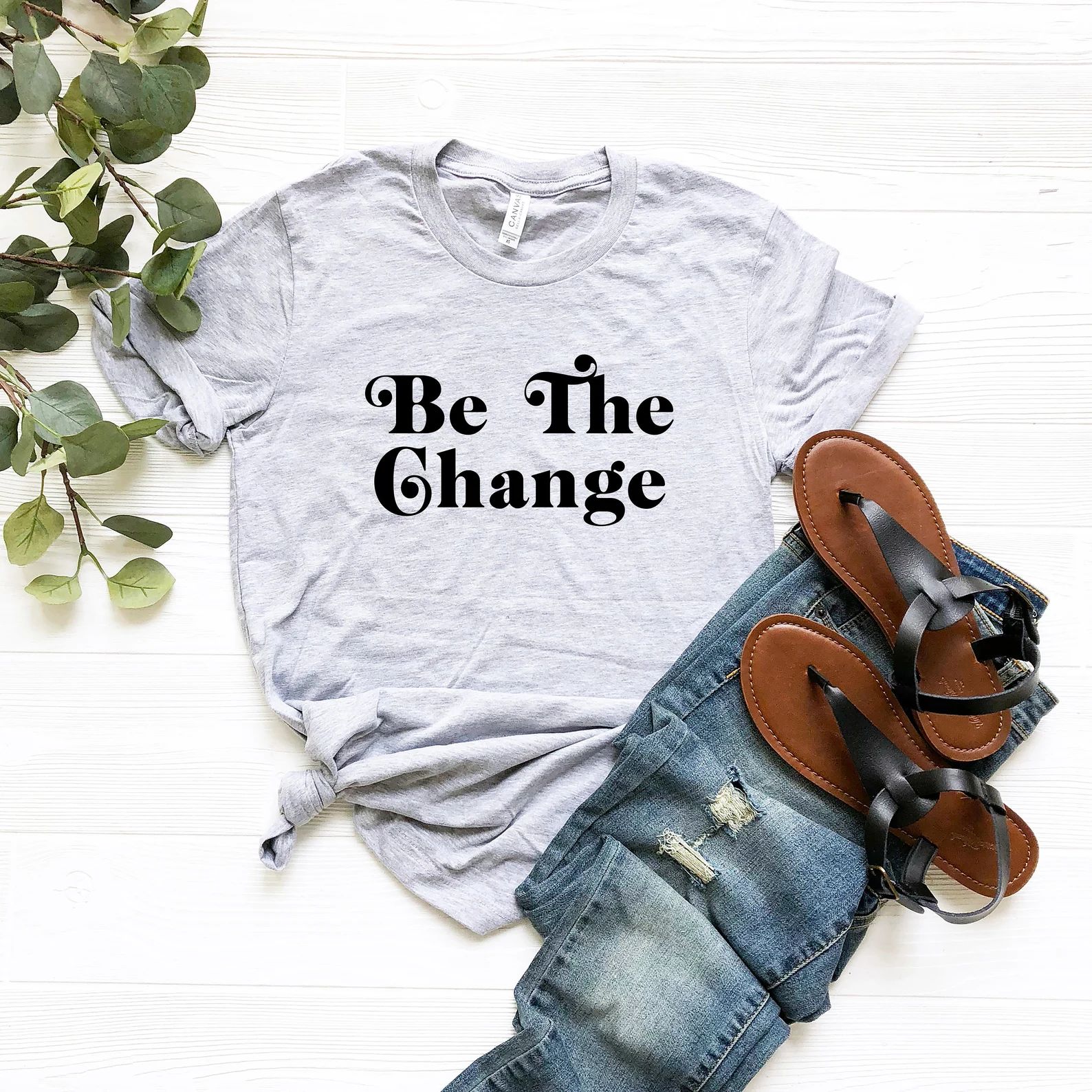 Be the Change Shirt | Motivational | Inspirational Quote T-shirt | Positive Phrase Tee |Birthday ... | Etsy (US)