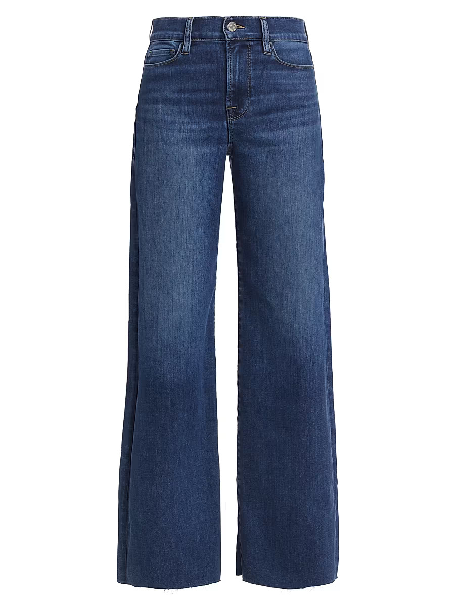 Women's Le Slim Palazzo Jeans - Lupine - Size 24 | Saks Fifth Avenue