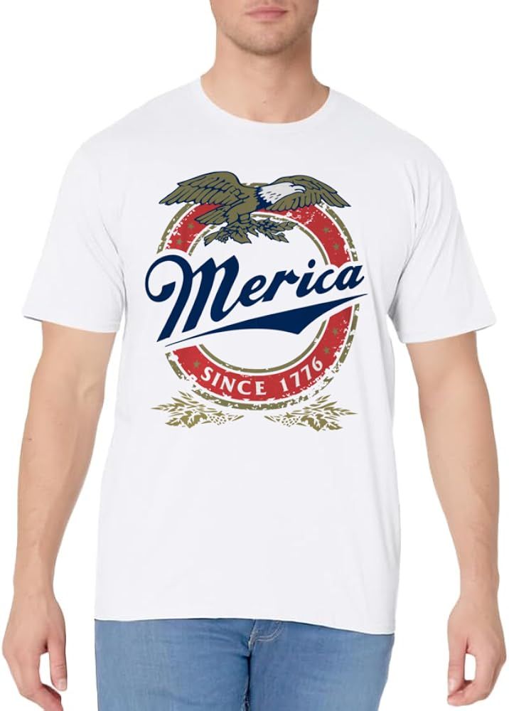 Merica Since 1776, Funny 4th of July Merica Since 1776 T-Shirt | Amazon (US)