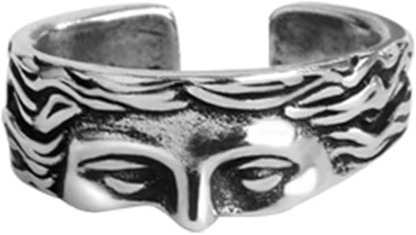 OIDIMS Vintage Venus Half Face Ring For Women Men Adjustable Personalized Open Wrap Knuckle Finge... | Amazon (US)