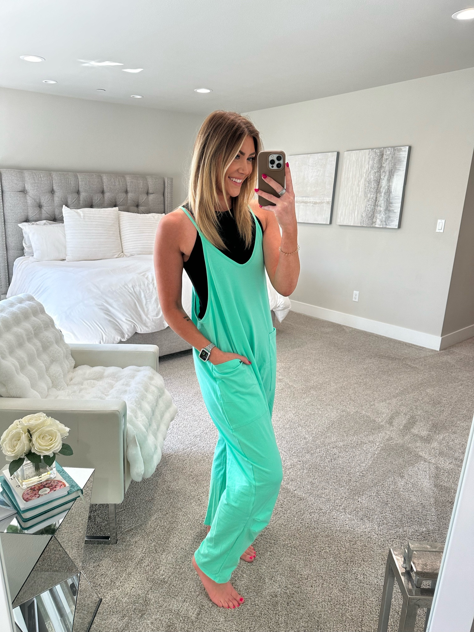 Obsessed with this free people jumpsuit dupe! Wearing a medium, small in the bodysuit. Jumpsuit code: DUKES20

#LTKfindsunder100 #LTKstyletip #LTKActive