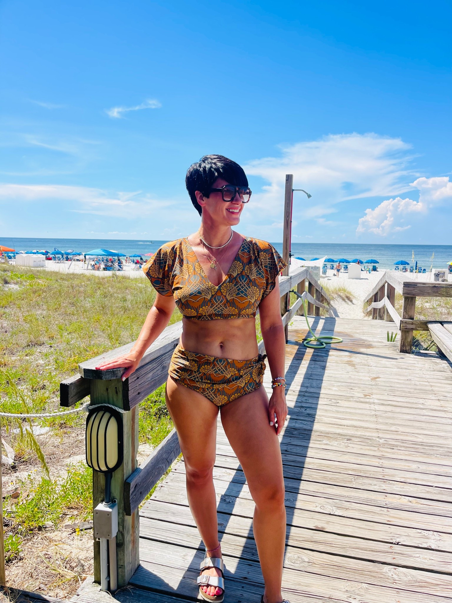 Another fave swimsuit from Albion Fit. Their prints and styles are always so fun and flattering. I love them all.
I’m also linking a few of my go-to necklaces. A pearl necklace is a summer must-have 🏖️🌊✨

#LTKTravel #LTKSwim #LTKU