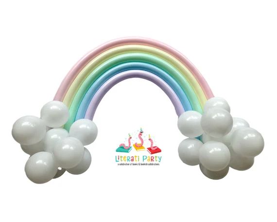 Pastel Rainbow Balloon Kit | DIY Party Decorations | Rainbow Backdrop | Birthday Party | Baby Sho... | Etsy (US)
