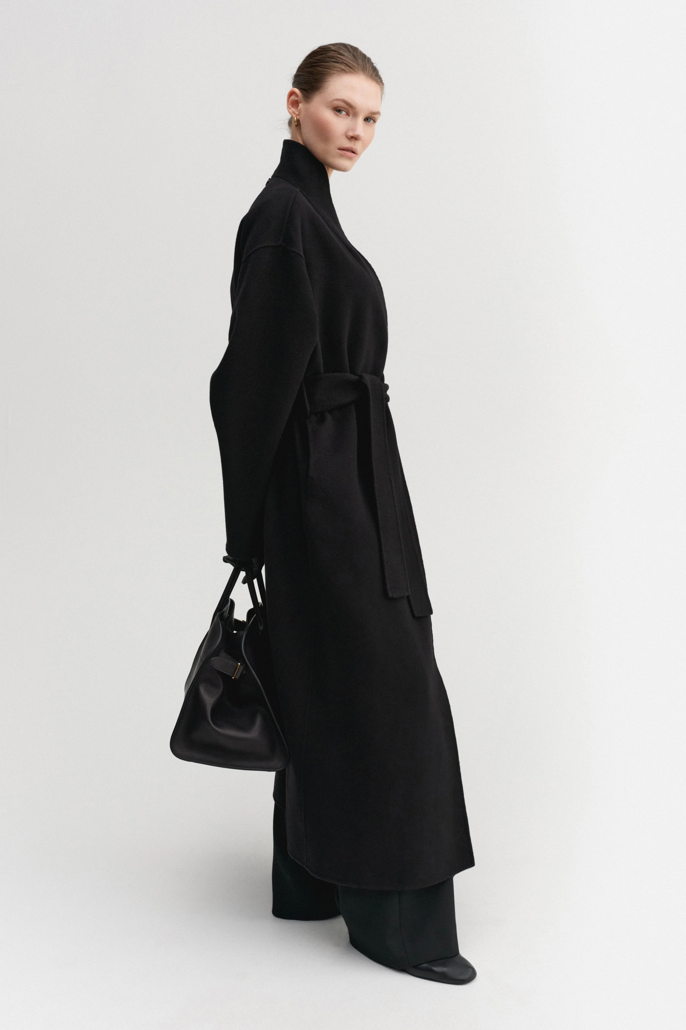 Mara Doublé Coat, black | Almada Label