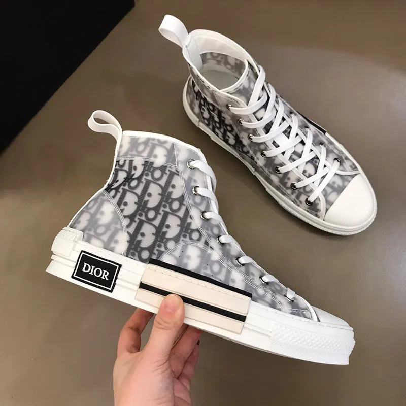 Casual Shoes Stylist Shoe Oblique Trainers Sneakers Canvas Sneaker Printed Alphabet Embroidery Hi... | DHGate