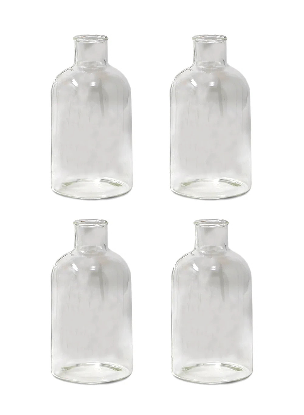 Dovecove Christchurch 4 Piece Arnone Clear Glass Table Vase Set | Wayfair | Wayfair North America