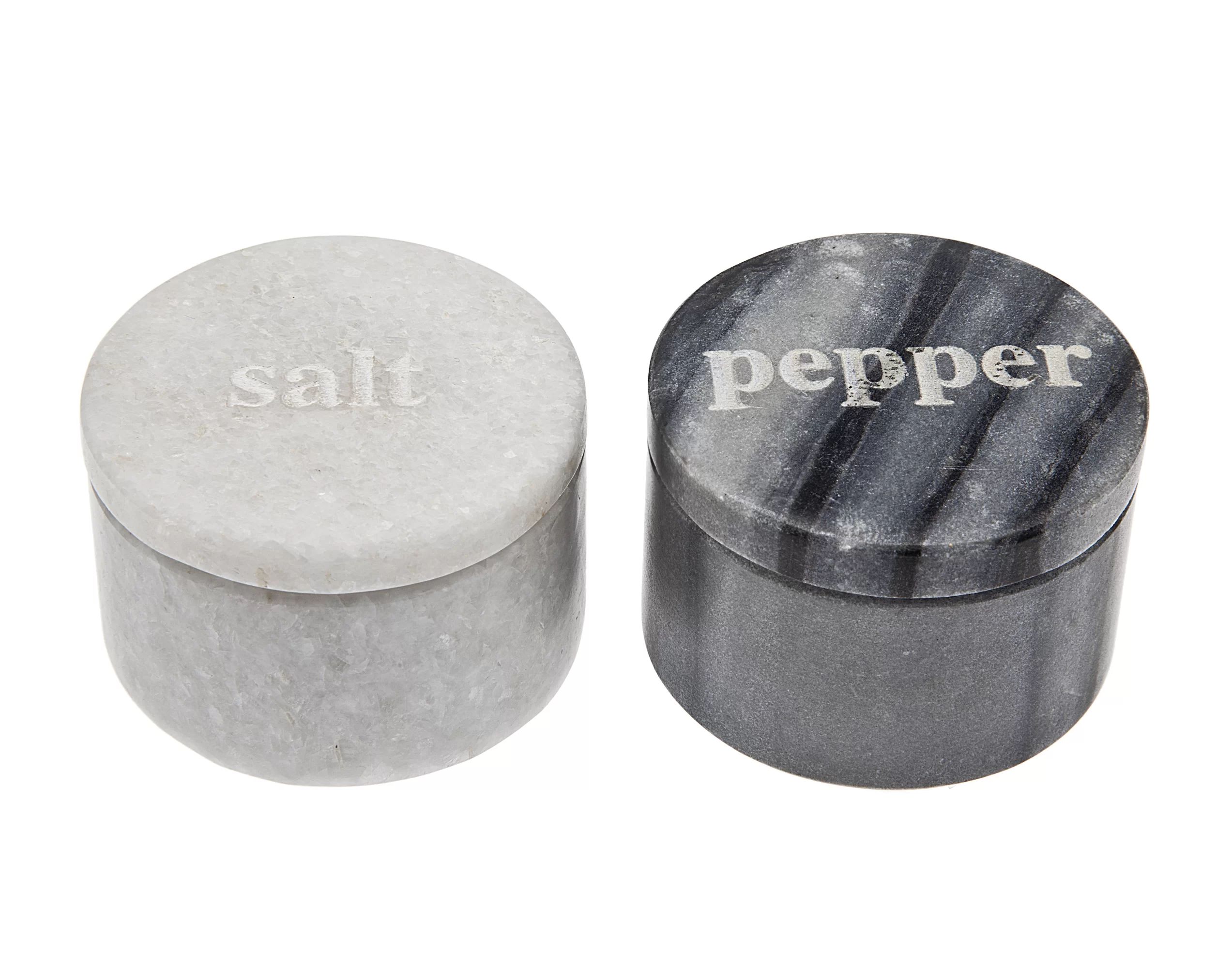 Wrought Studio Marble Salt & Pepper Cellar Set & Reviews | Wayfair | Wayfair North America