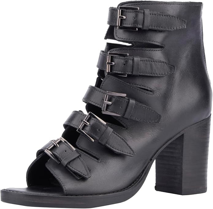 Vintage Foundry Co. Women's Lauralyn, Heel Sandal, Casual, Zipper Closure, Round Toe, Leather Out... | Amazon (US)