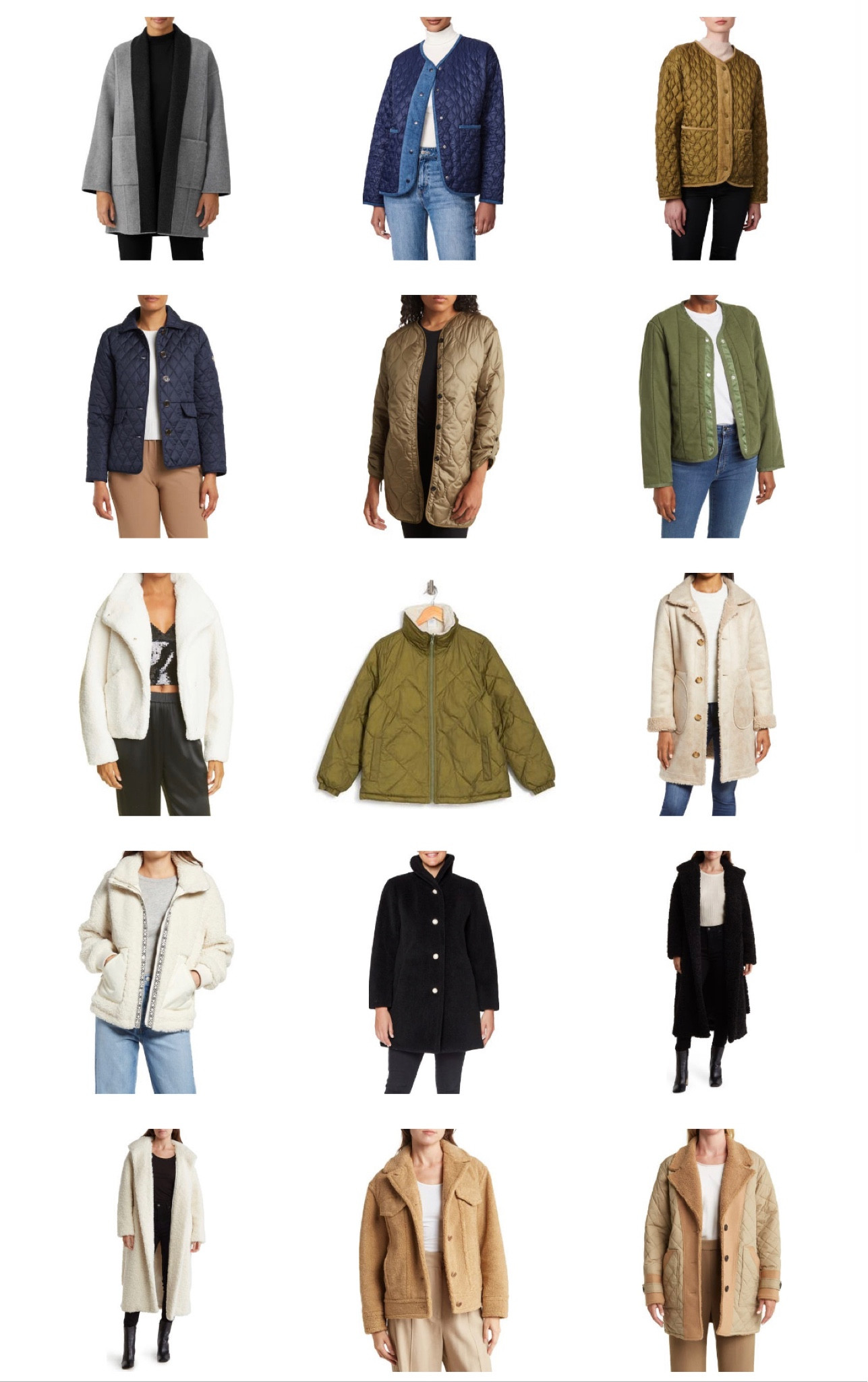 Shearling/ Sherpa / quilted jackets on sale 

#LTKsalealert #LTKstyletip #LTKSeasonal
