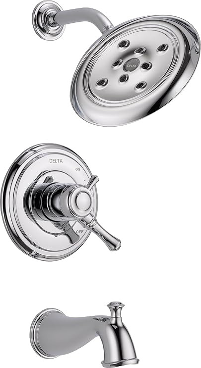 Delta Faucet T17497 Cassidy MultiChoice 17 Series Tub and Shower Trim, Chrome | Amazon (US)