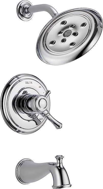 Delta Faucet T17497 Cassidy MultiChoice 17 Series Tub and Shower Trim, Chrome | Amazon (US)
