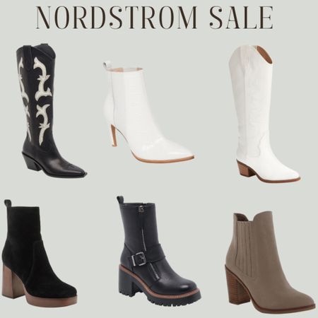 Nordstrom anniversary sale // Nordstrom sale // boots for women // booties // western boots // white boots // black boots 



#LTKxNSale #LTKshoecrush #LTKsalealert