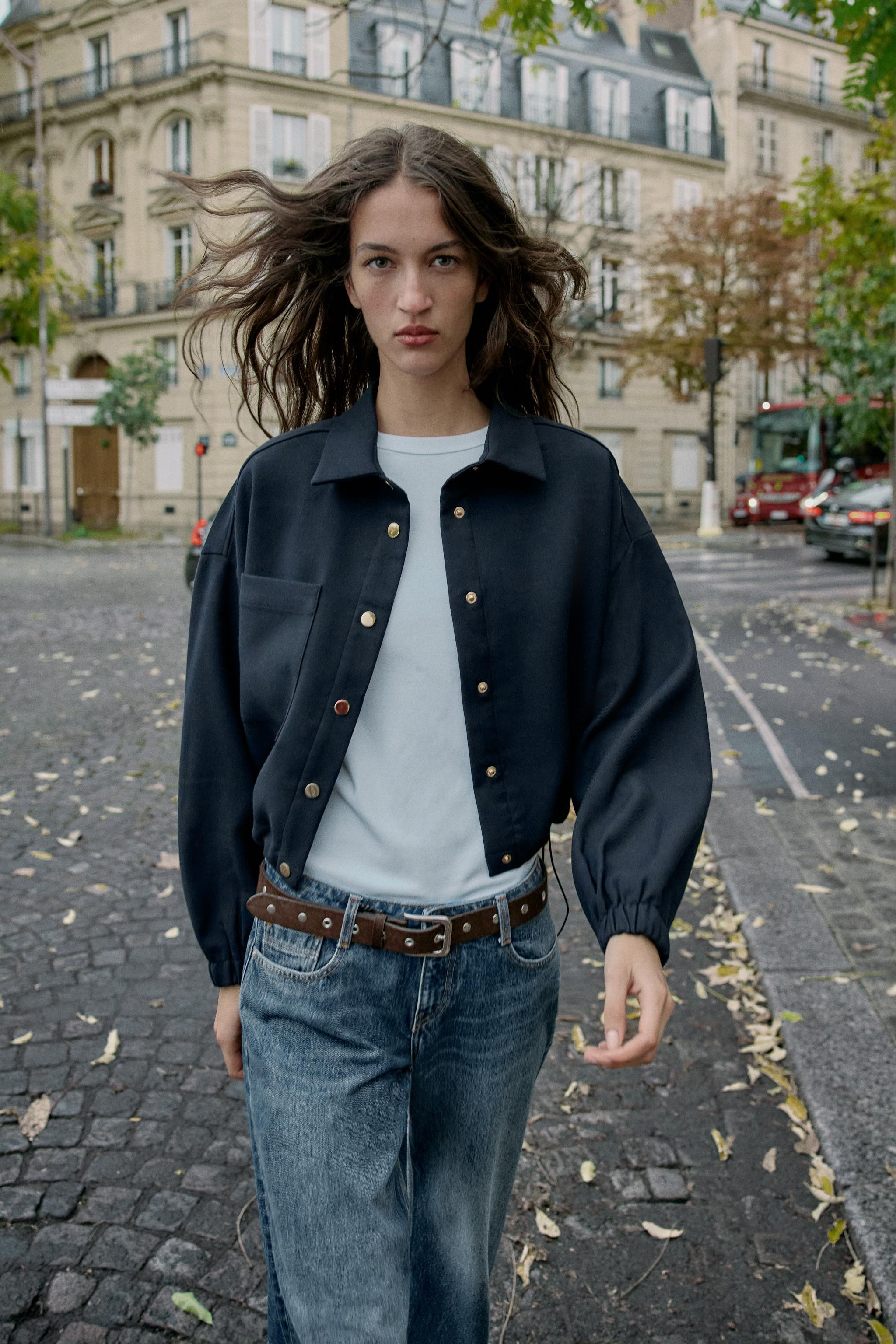 CROPPED BALLOON BOMBER JACKET | Zara US