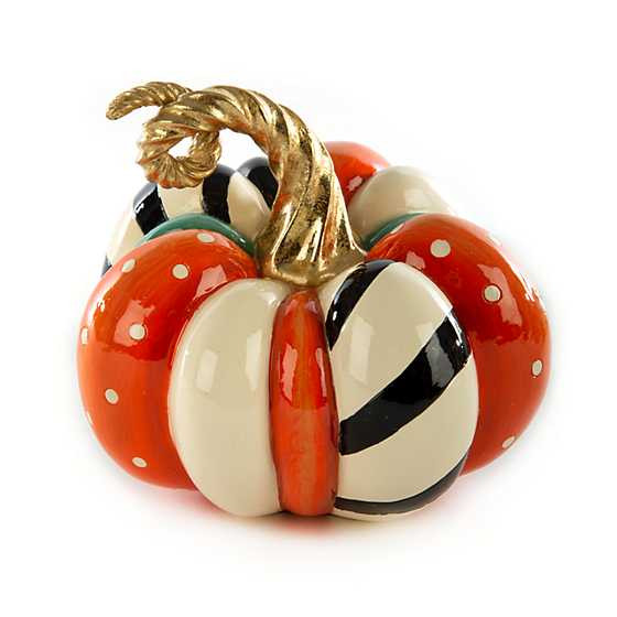 Patchwork Spice Mini Pumpkin | MacKenzie-Childs