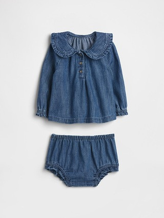 Baby Denim Two-Piece Outfit Set | Gap Factory