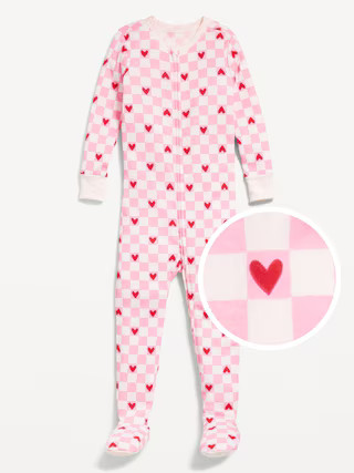 Printed Snug-Fit Zip-Front Footed Pajama One-Piece for Toddler &amp;amp; Baby | Old Navy (US)