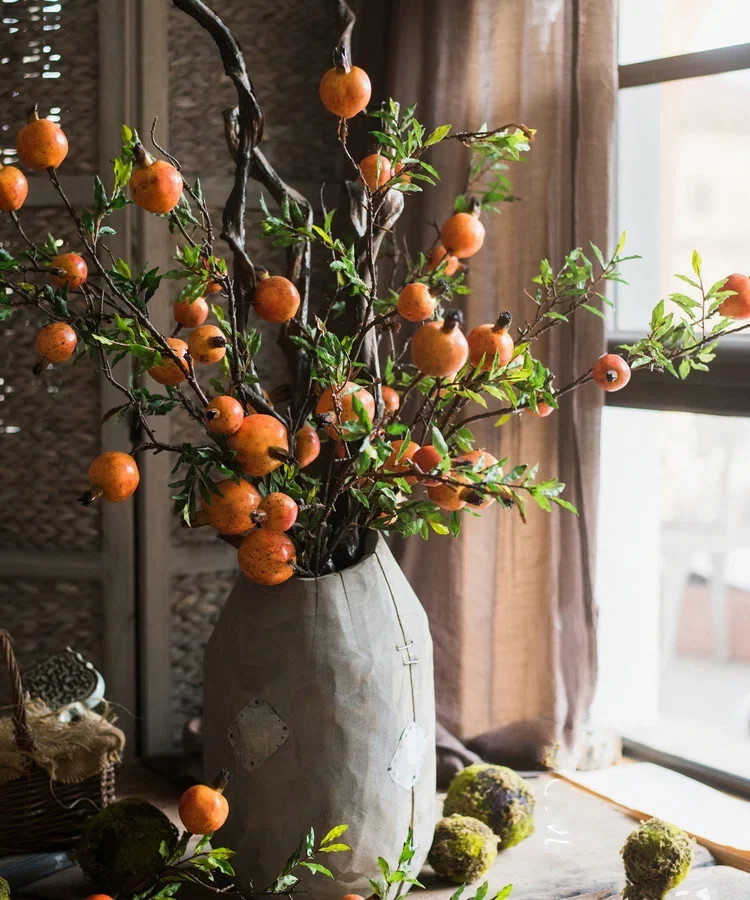 Birch Lane™ Rustic Artificial Pomegranate Fruit Stem & Reviews | Birch Lane | Birch Lane