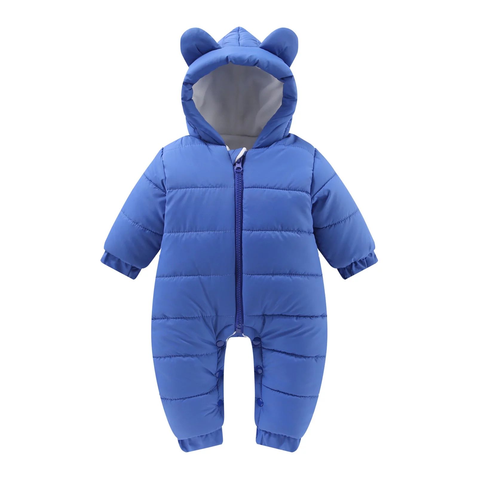 TAIAOJING Toddler Cute Jacket Baby Girls Boys Winter Warm Snowsuit Bear Ears Hooded Jumpsuit Down... | Walmart (US)