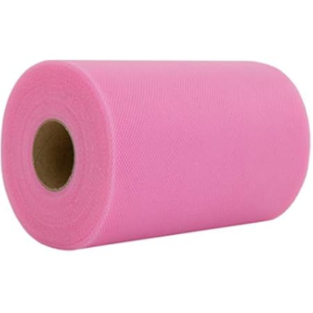 Tulle Roll Spool Fabric for Sewing, Table Skirt and Wedding Decoration,Many Colors Available, 6 Inch | Amazon (US)
