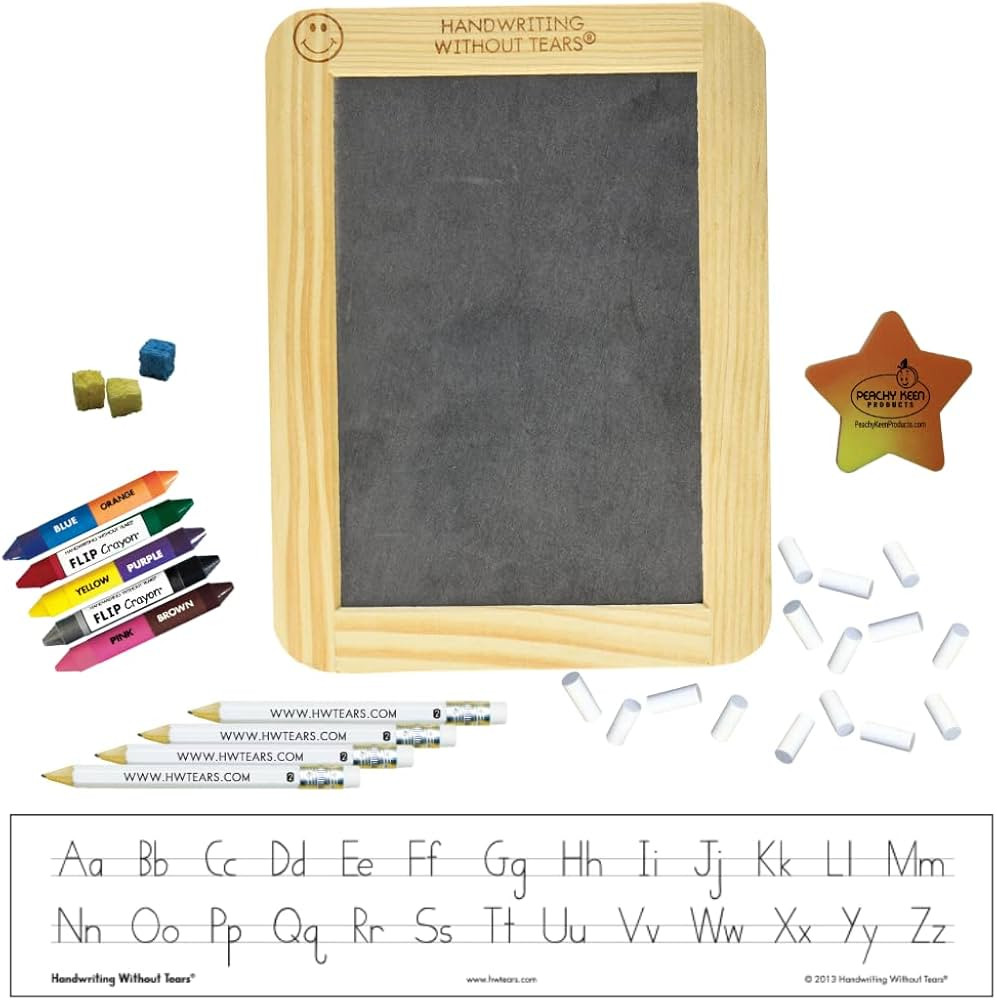 Handwriting Without Tears Slate Chalkboard and Supplies Kit (Print Starter Kit) | Amazon (US)