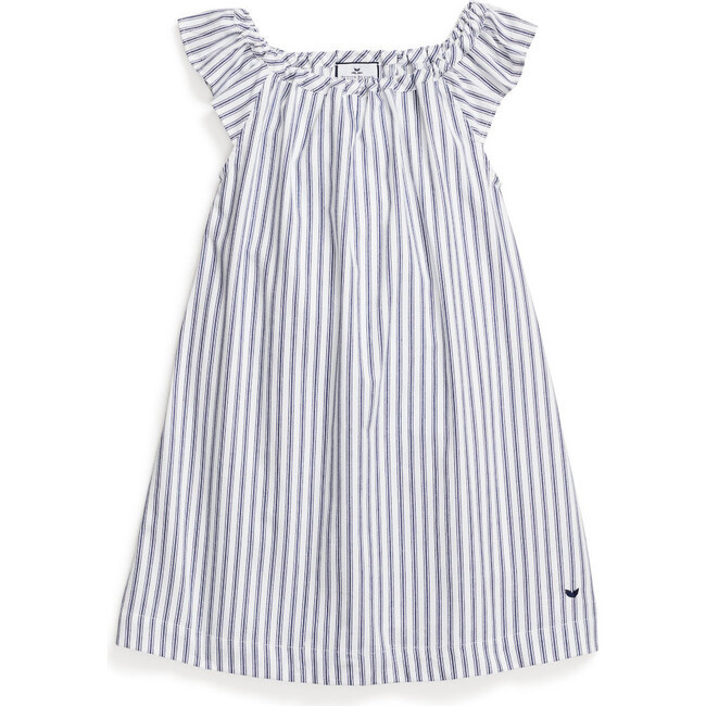 Isabelle Nightgown, Navy French Ticking | Maisonette