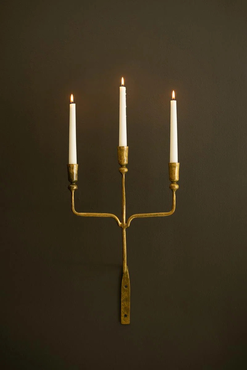 Triple Taper Forged-iron Chaplin - Antique Brass | Wayfair North America