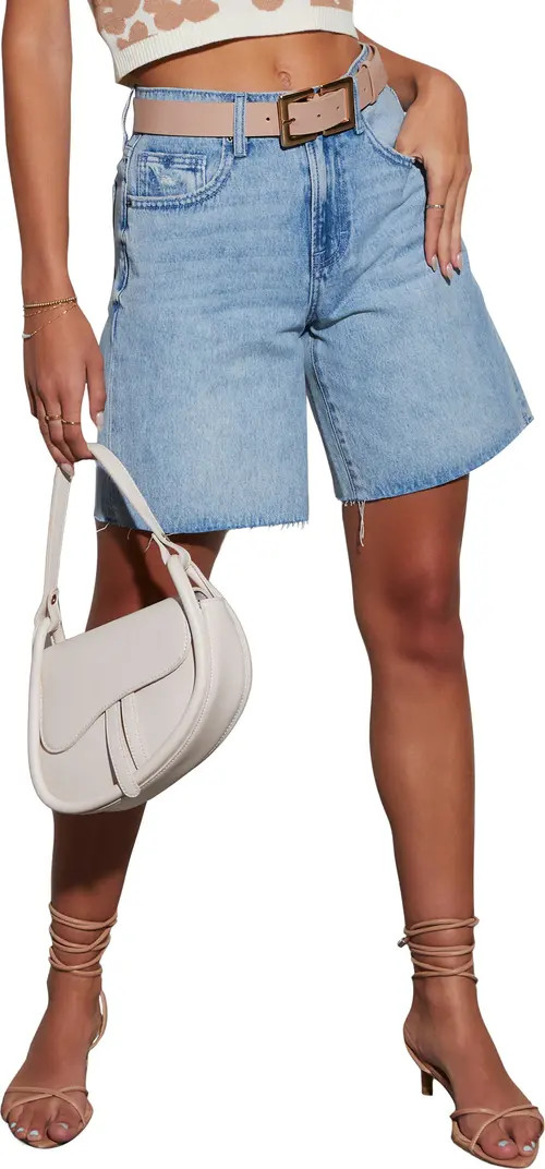 VICI Collection Road Trip High Waist Cutoff Denim Boyfriend Shorts | Nordstrom | Nordstrom