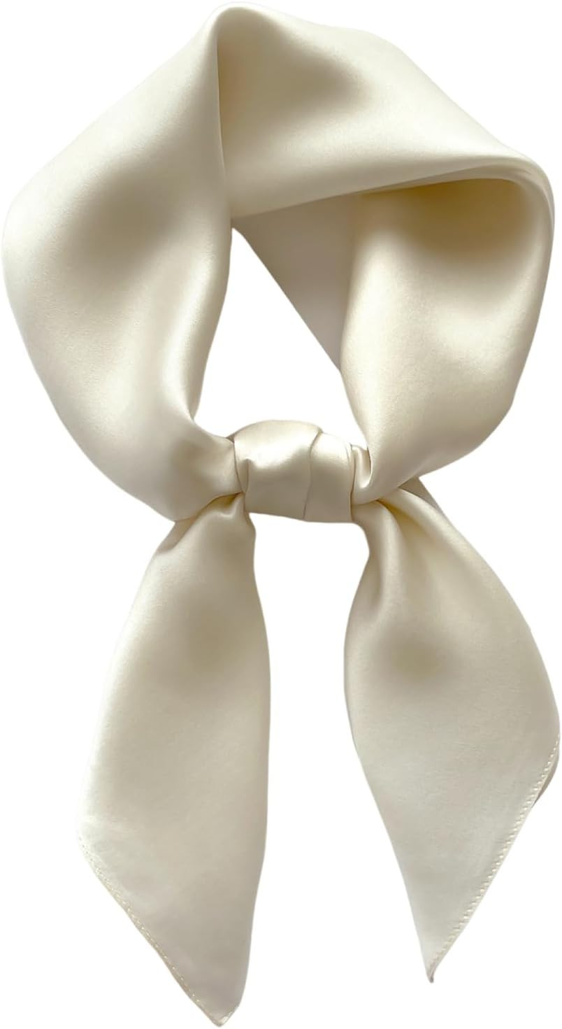 Aufeel 100% Mulberry Silk Square Hair Scarf for Women, 26 x 26 Inch | Amazon (US)