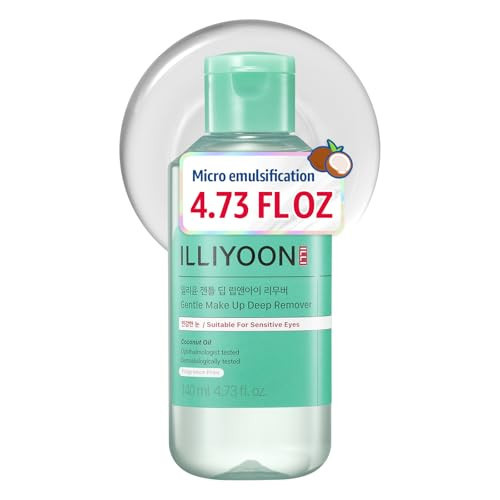 Illiyoon Gentle Deep Eye Makeup Remover | for Waterproof Mascara, Lipstick, Eyeliner, Non-Greasy 2-Phase Oil & Water Formula, Ophthalmologist Tested, Vegan, Korean Skin Care, 4.73 fl.oz. | Amazon (US)