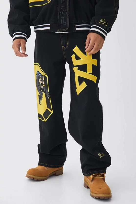 Varsity Applique Set | boohooMAN USA | boohooMAN (US & Canada)