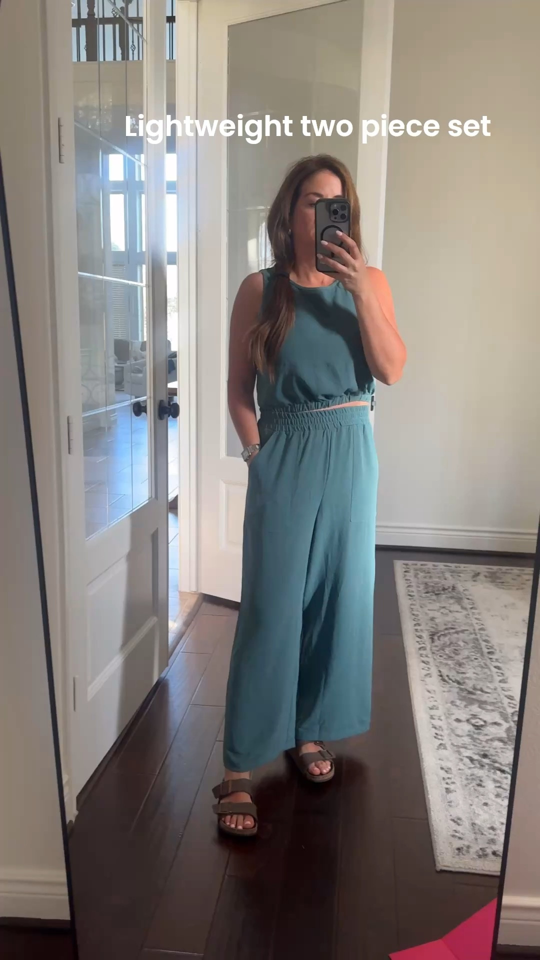 Cute lightweight two piece outfit can be dressed up or down

#LTKOver40 #LTKSeasonal #LTKootd