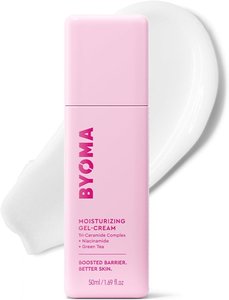 BYOMA Moisturising Gel Cream (50ml) Lightweight Oil Free Daily Moisturiser with Barrier Repair, N... | Amazon (UK)