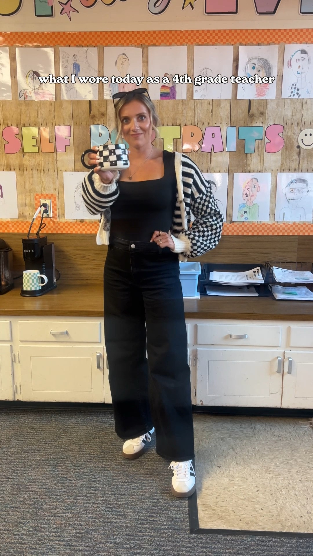 5’2-5’3 
125 lbs 
Pants size 2 (I feel like I could have sized down to a 0) 
Shirt S
Cardigan S

#LTKPetite #LTKootd #LTKFindsUnder50
