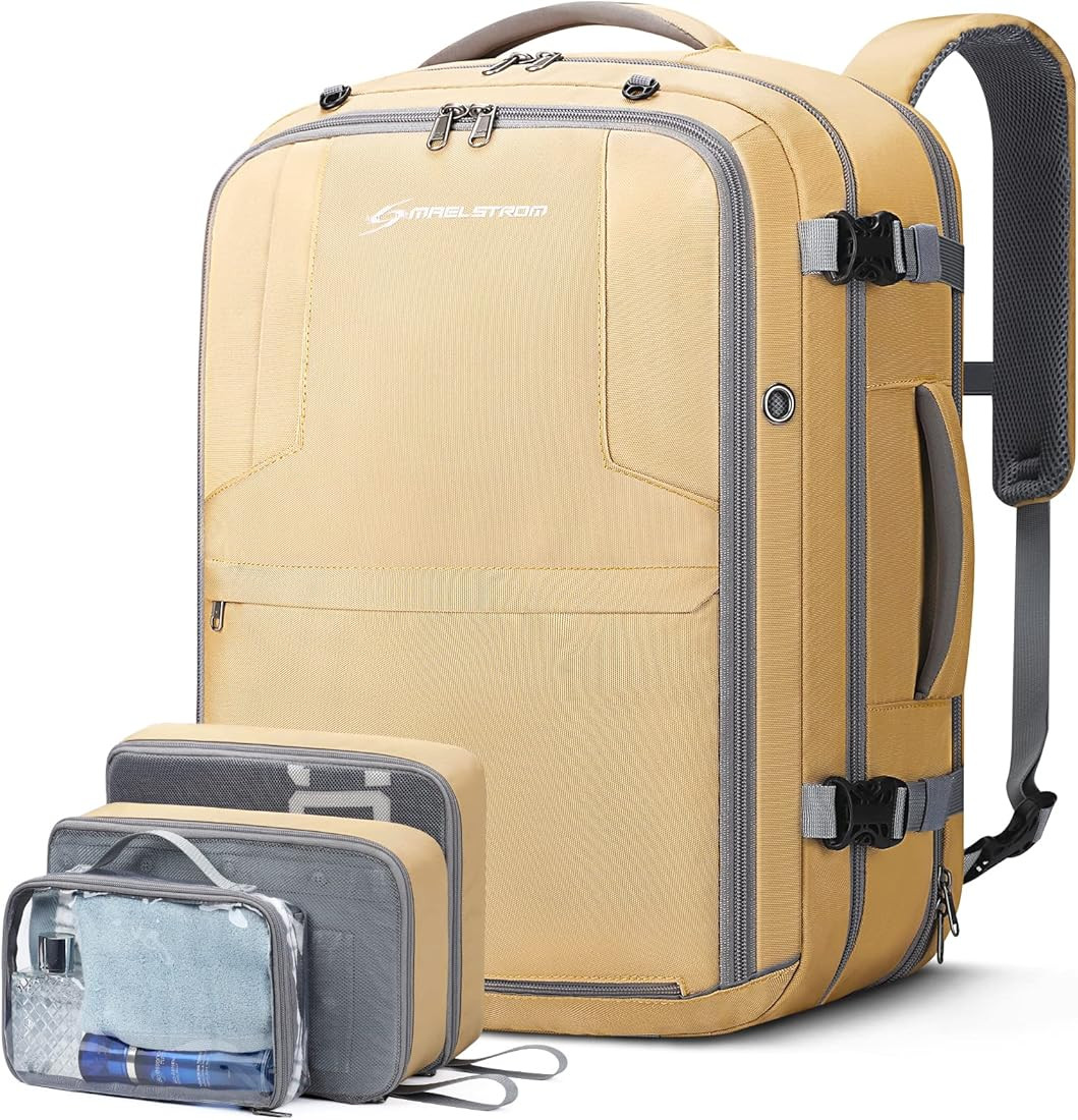 Maelstrom 40-50L Carry on Backpack,Large Travel Backpack for Men Women,17.3 Inch TSA Flight Appro... | Amazon (US)