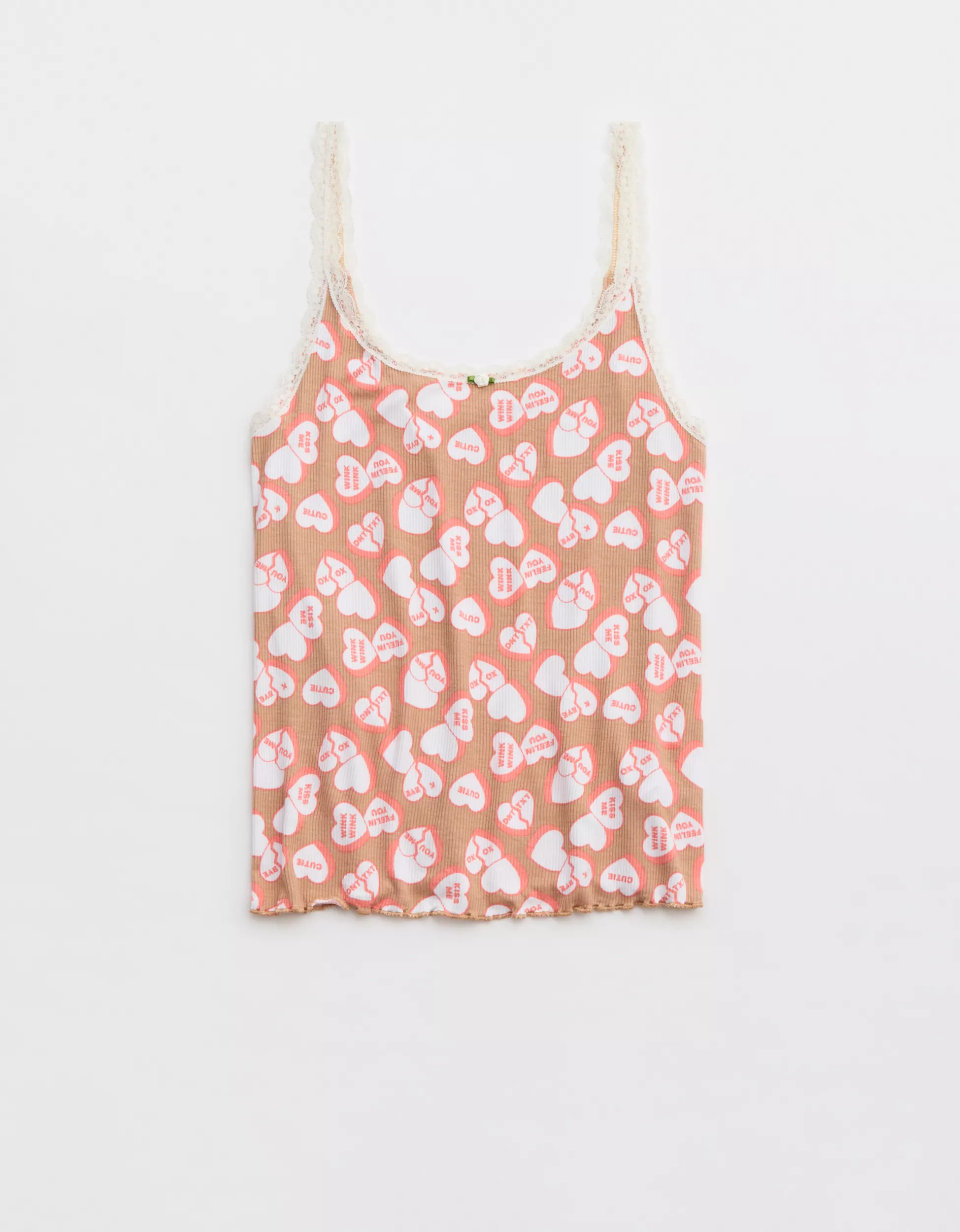 Aerie Real Soft® Lace Trim Tank | American Eagle Outfitters (US & CA)