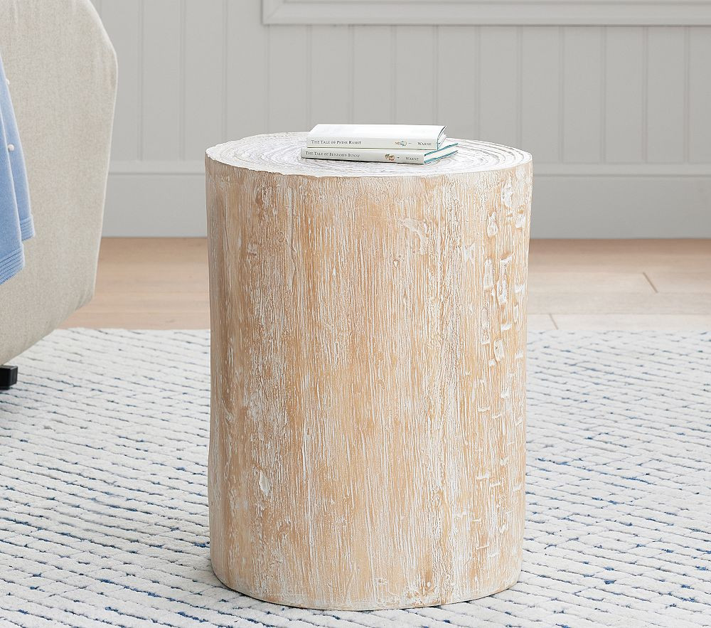 Wood Stump Side Table (14") | Pottery Barn Kids
