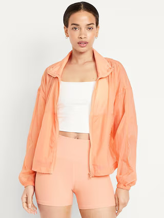 Nylon Performance Zip Jacket | Old Navy (US)