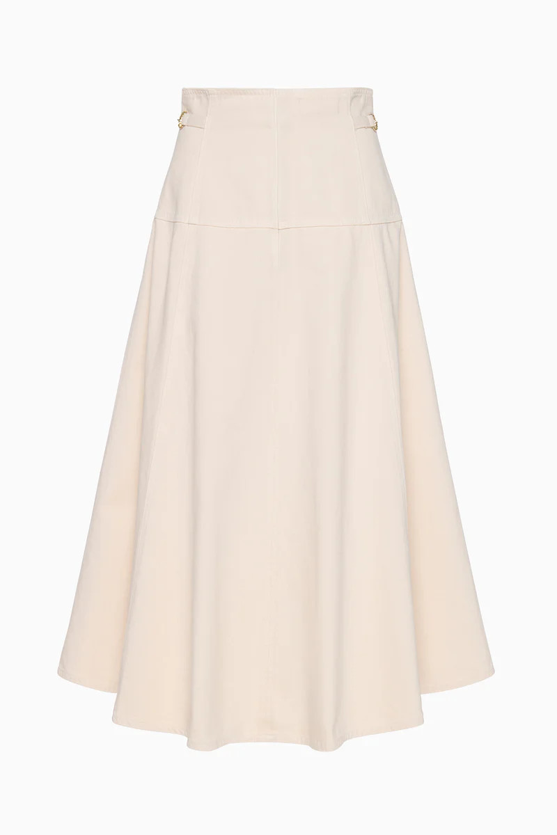The Brigette Denim Midi Skirt - Cowrie | Ulla Johnson