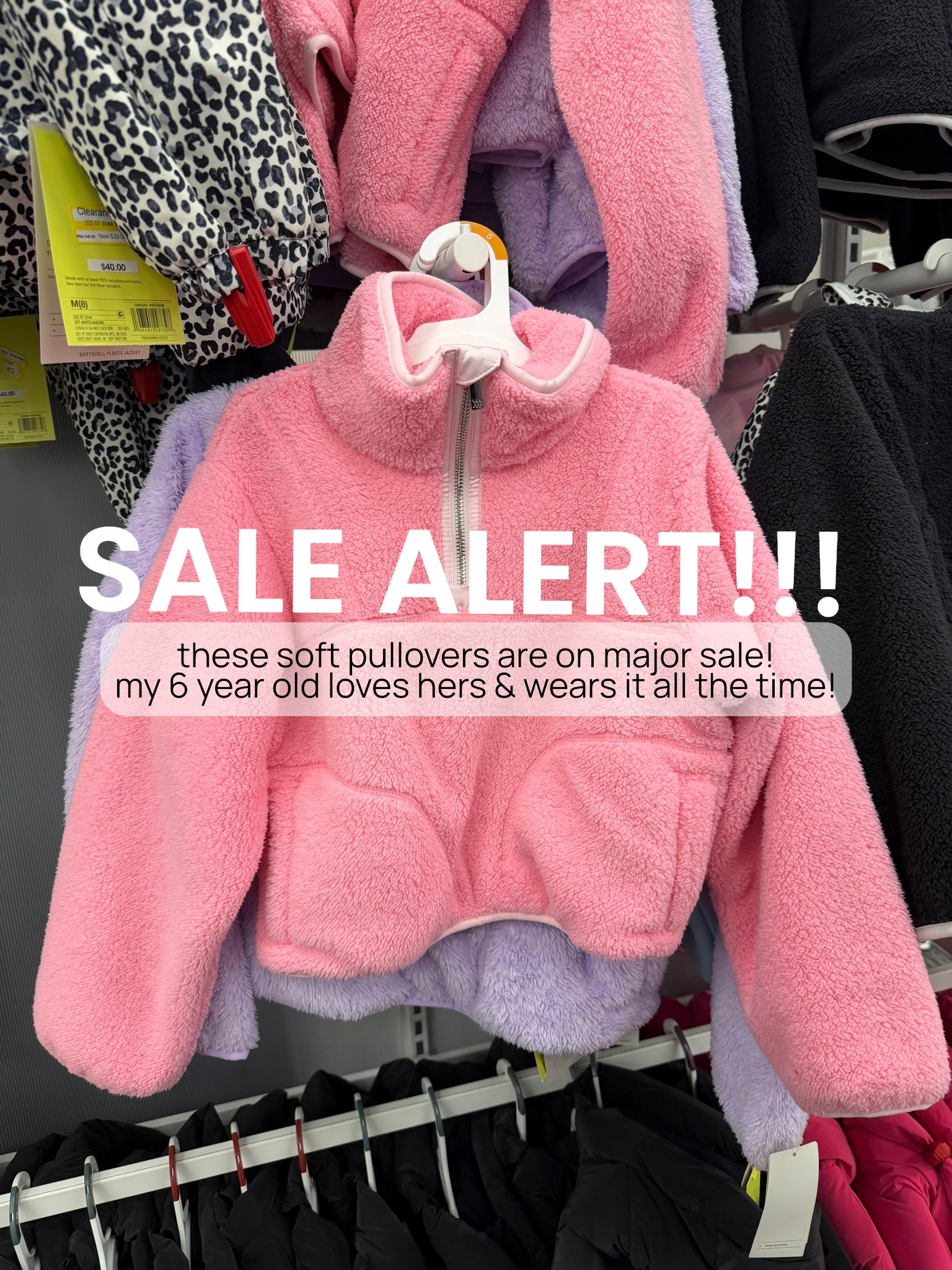 On sale at target! It's a great time to buy winter clothes on clearance! One of my greatest mom hacks is buying a size or 2 bigger in clothed I know my kids like! #target #momhack #sale #clearance #momlife #pullover #girlsclothes #kidsclothes

#LTKmomlife #LTKKids #LTKValentine