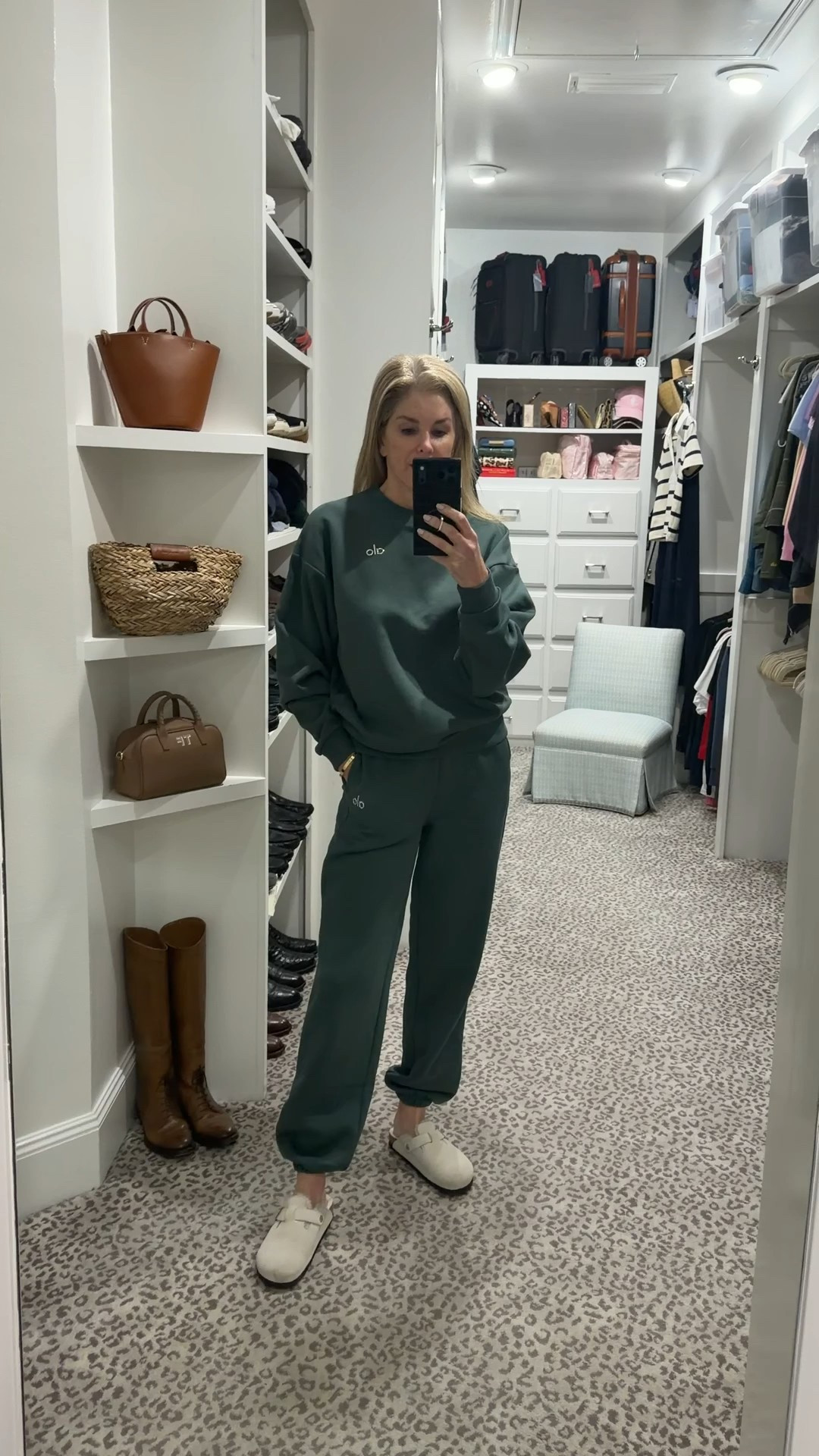 New ALO loungewear!
Top - S; bottom - XS
Runs oversized 

#LTKOver40 #LTKTravel #LTKActive