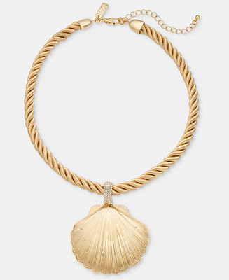 I.N.C. International Concepts Shell Pendant Necklace, 17" + 3" extender, Macy's Exclusive - Macy'... | Macy's