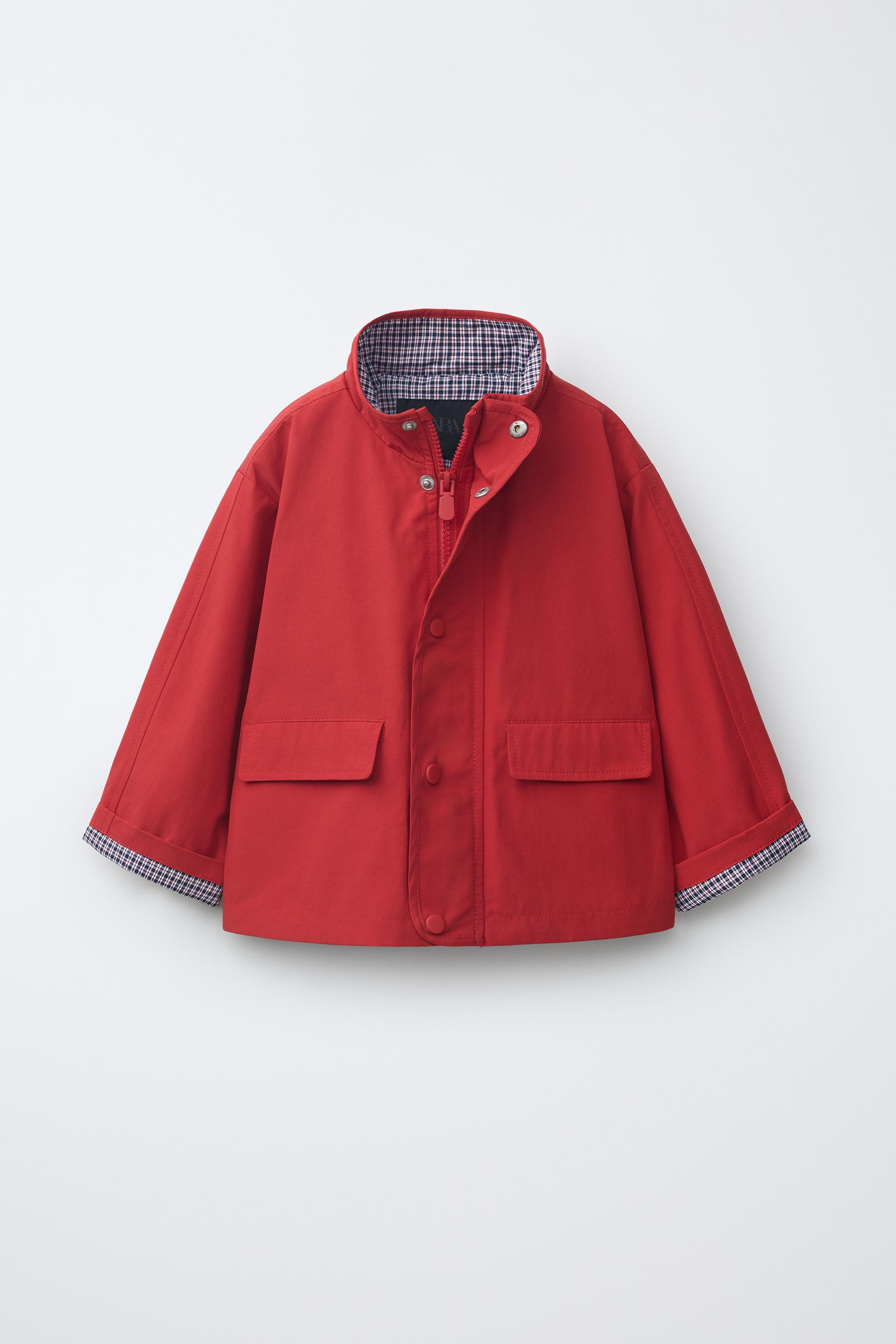 Zara - Plaid Lined Jacket - Red - 2 Years (36,2 Inches) - Kids | Zara US