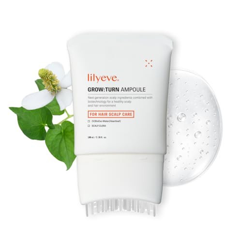 lilyeve GROWTURN Hair Growth Serum with Built-in Brush, Heartleaf-Derived Exosomes to Revitalize, Korean Hair Care, 3.38 fl. oz. (Pack of 1) | Amazon (US)